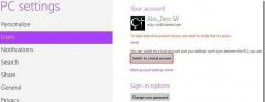 怎么更换Windows 8系统账户