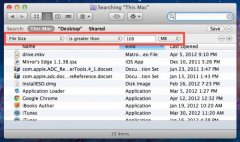 让 Finder 帮您轻松搜索 Mac 中的大型文件