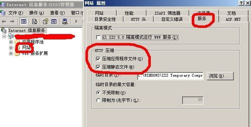 IIS6.0开启gzip压缩