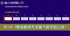 电话激活Windows8.1系统提示确认你的ID数字无法输入数字