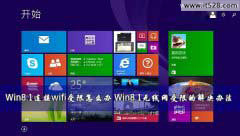 解决Win8.1连接wifi受限的办法