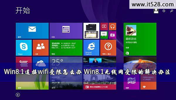 解决Win8.1连接wifi受限的办法