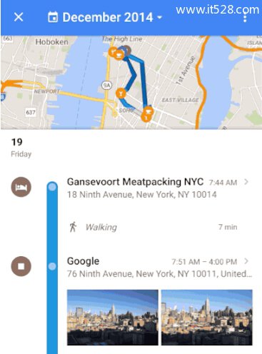 谷歌地图新添时间轴功能 可查看任意一天去过何处