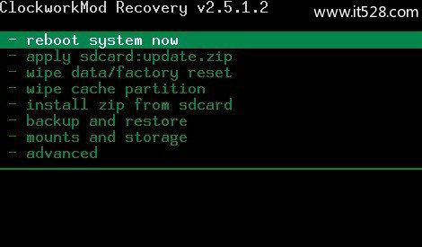 Android安卓Recovery功能详解与Recovery刷机教程