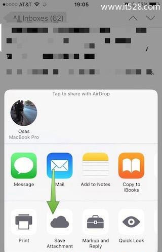 iPhone或iPad上邮件的附件如何存到iCloud Drive