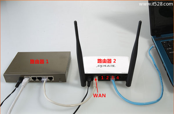两个无线路由器级联连接