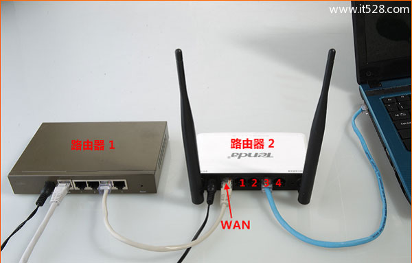 两个路由器连接设置上网的图文方法