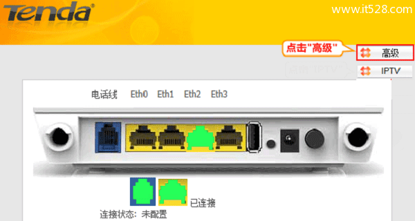 腾达(Tenda)D304路由器设置动态IP(DHCP)上网方法