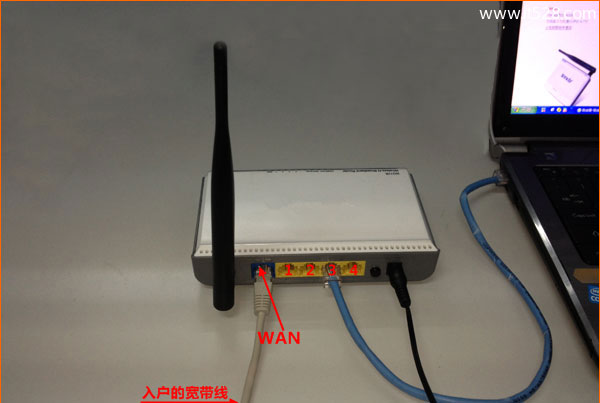 网线入户上网路由器连接方法
