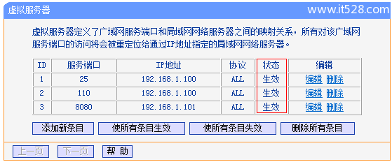 TP-Link TL-WR842N路由器端口转发(虚拟服务器)设置上网