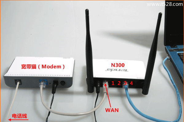 腾达(Tenda)N300 V2无线路由器设置上网