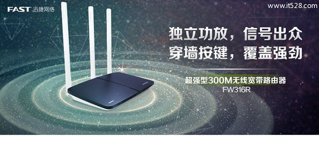 Fast迅捷FW316R与FW309R无线路由器设置上网