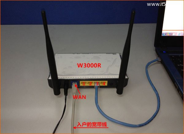 腾达(Tenda)W3000R无线路由器设置上网
