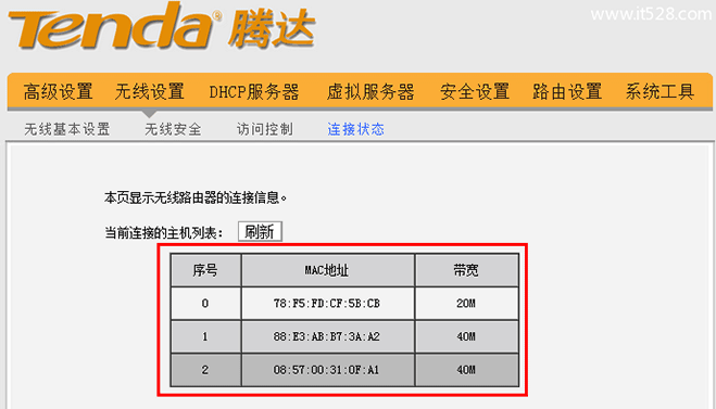 腾达无线路由器如何查看是否有人蹭网？