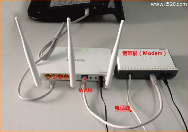 腾达(Tenda)FH304无线路由器设置上网