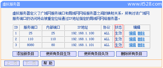 TP-Link TL-WR882N路由器虚拟服务器(端口映射)设置上网