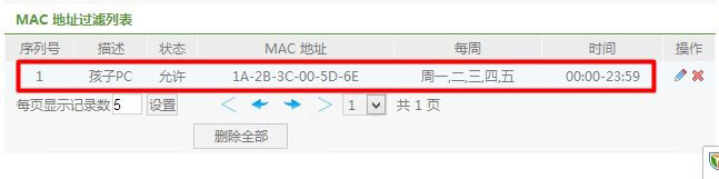 Netcore磊科无线路由器MAC地址过滤设置方法