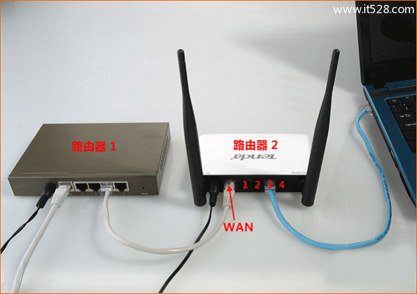 两个腾达(Tenda)无线路由器有线桥接设置方法