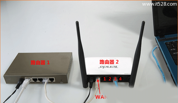无线路由器连接另一个无线路由器设置上网方法