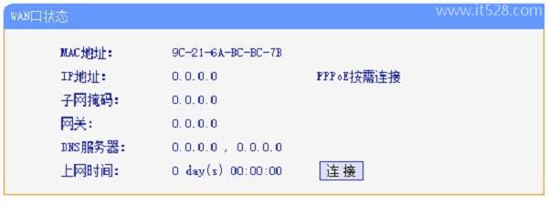WAN口状态是什么意思?