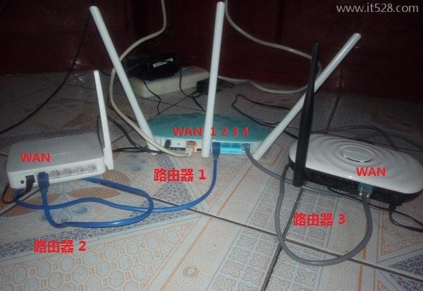 三个路由器怎么设置无线网络